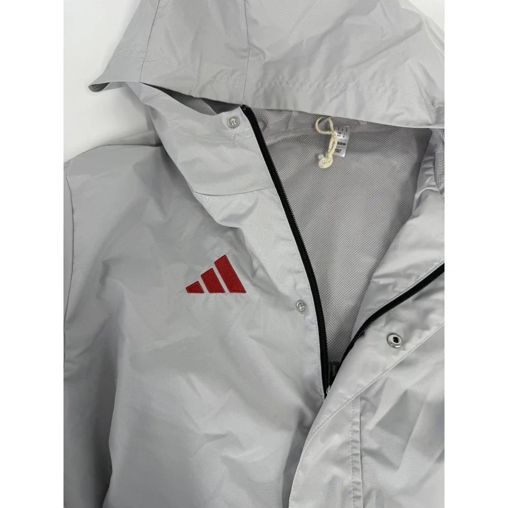 Kansas City Chiefs Ambassadors Adidas Hooded‎ Jacket Size Medium M New Grey